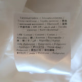 Valentino Pleated Cape Top White Cotton-Blend Size 44