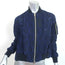 Sacai Luck Floral Lace Bomber Jacket Navy Cotton Size 1