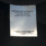 Alexander McQueen Shearling-Collar Peacoat Navy Wool-Cashmere Size 50