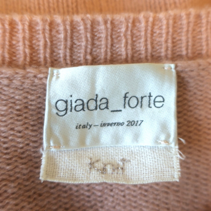 Giada Forte Cashmere Raglan Sweater Apricot Size 1