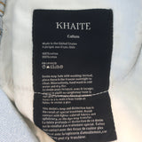 KHAITE Callum Straight Leg Jeans Shelburne Light Blue Denim Size 26