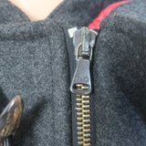 D&G Dolce & Gabbana Hooded Duffle Coat Charcoal Virgin Wool Felt Size 50