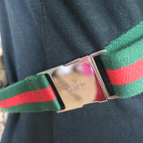 Gucci GG Monogram Canvas Double Pocket Belt Bag Brown