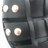 Freda Salvador Sera Fisherman Sandals Black Leather Size 7.5