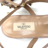 Valentino Rockstud Caged Ankle Strap Sandals Poudre Leather Size 39.5