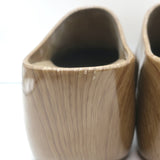 Balenciaga Technoclog Platform Mules Wood Printed Rubber Size 41