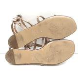 Valentino Rockstud Caged Ankle Strap Sandals Poudre Leather Size 39.5