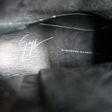 Giuseppe Zanotti Zipper Moto Boots Black Leather Size 39 Flat Ankle Boots