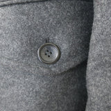 D&G Dolce & Gabbana Hooded Duffle Coat Charcoal Virgin Wool Felt Size 50