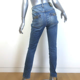 Gucci Horsebit-Embellished High Waist Skinny Jeans Blue Stretch Denim Size 29