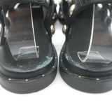 Freda Salvador Sera Fisherman Sandals Black Leather Size 7.5