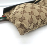 Gucci GG Monogram Canvas Double Pocket Belt Bag Brown