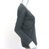 Brunello Cucinelli Monili-Trim Cashmere Sweater Charcoal Size Medium