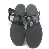 Freda Salvador Sera Fisherman Sandals Black Leather Size 7.5