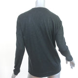 Brunello Cucinelli Monili-Trim Cashmere Sweater Charcoal Size Medium
