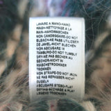 Les Tricots d'O Striped Cardigan Green/Light Pink Mohair-Blend One Size