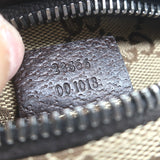 Gucci GG Monogram Canvas Double Pocket Belt Bag Brown