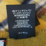 Gucci Reversible GG Wool & Plaid Poncho Mustard Yellow/Multicolor