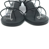 Jenni Kayne Eve Heeled Strappy Sandals Black Leather Size 38