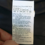 Sportmax Defile Tweed Jacket Navy Mohair-Blend Size US 2 Two Button Blazer