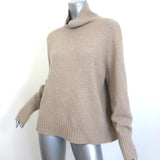 Nili Lotan Turtleneck Sweater Beige Cashmere-Blend Size Small