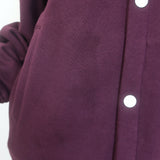 Celine Teddy Varsity Jacket Burgundy Cotton Size Medium Unisex