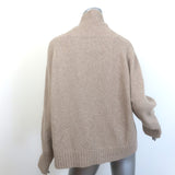 Nili Lotan Turtleneck Sweater Beige Cashmere-Blend Size Small