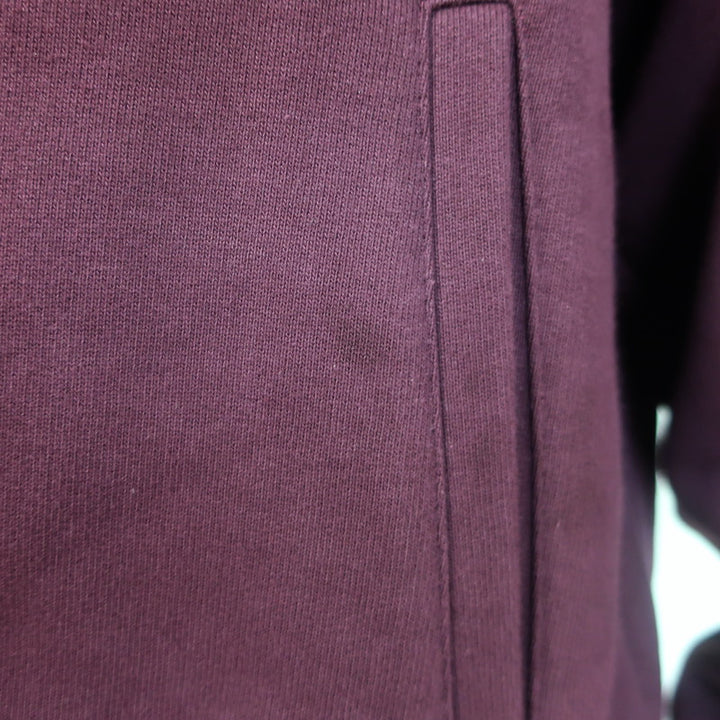 Celine Teddy Varsity Jacket Burgundy Cotton Size Medium Unisex