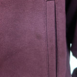 Celine Teddy Varsity Jacket Burgundy Cotton Size Medium Unisex