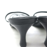 Jenni Kayne Eve Heeled Strappy Sandals Black Leather Size 38