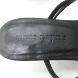 Jenni Kayne Eve Heeled Strappy Sandals Black Leather Size 38