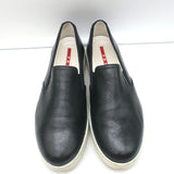 Prada Slip-On Sneakers Black Leather Size 40