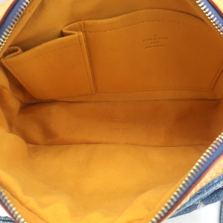 Louis Vuitton Monogram Denim Bum Bag Blue