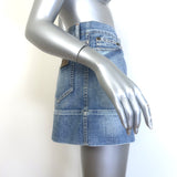 Chloe Denim Mini Skirt Classic Blue Cotton Size 40