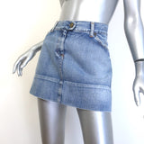 Chloe Denim Mini Skirt Classic Blue Cotton Size 40