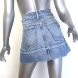 Chloe Denim Mini Skirt Classic Blue Cotton Size 40