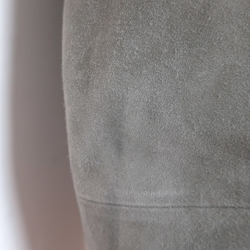 Tom Ford Suede Bomber Jacket Taupe Gray Size 54