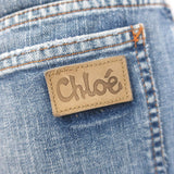 Chloe Denim Mini Skirt Classic Blue Cotton Size 40