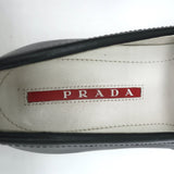 Prada Slip-On Sneakers Black Leather Size 40