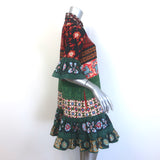 La DoubleJ Choux Mini Shirt Dress Patchwork Printed Faille Size Medium