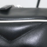 Saint Laurent Miles Logo Duffle Bag BlackQuilted Leather Large Crossbody