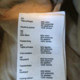 Maje Leather-Buckle Wide Leg Pants Beige Stretch Cotton Size 40