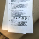 Maje Leather-Buckle Wide Leg Pants Beige Stretch Cotton Size 40