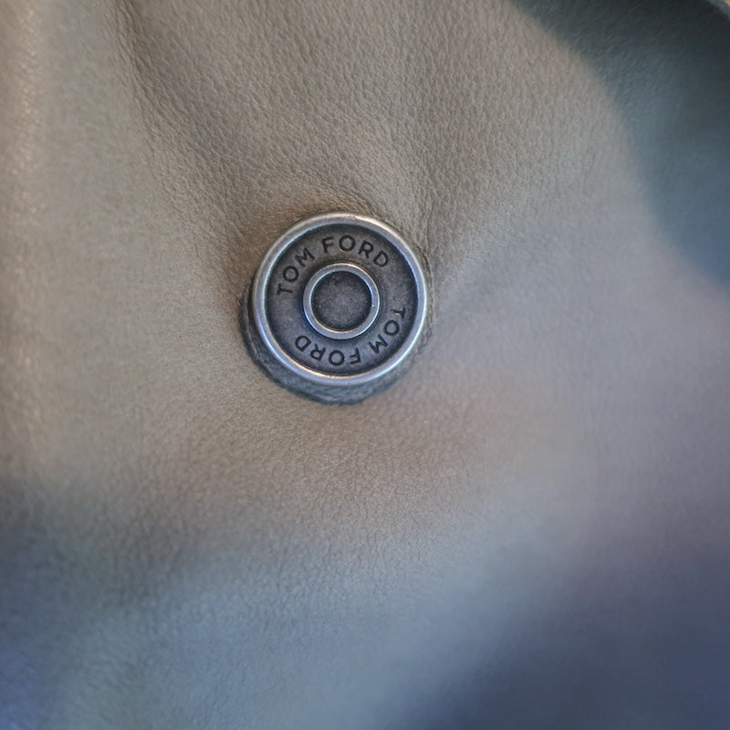 Tom Ford Suede Bomber Jacket Taupe Gray Size 54