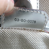 Christian Dior Metallic Oblique Tote Silver Leather Small Bag