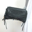 Linea Pelle Jules Clutch Chain-Trimmed Black Leather Small Bag NEW
