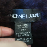 Adrienne Landau Rabbit Fur Infinity Scarf Snood Bordeaux