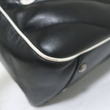 Saint Laurent Miles Logo Duffle Bag BlackQuilted Leather Large Crossbody