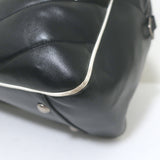 Saint Laurent Miles Logo Duffle Bag BlackQuilted Leather Large Crossbody