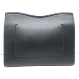 Proenza Schouler Curl Heart Cut-Out Clutch Black Leather NEW